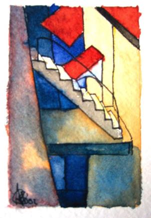 Steps to Roof,
2"x3", Watercolour
SOLD Steps to Roof,
2"x3", Watercolour
SOLD